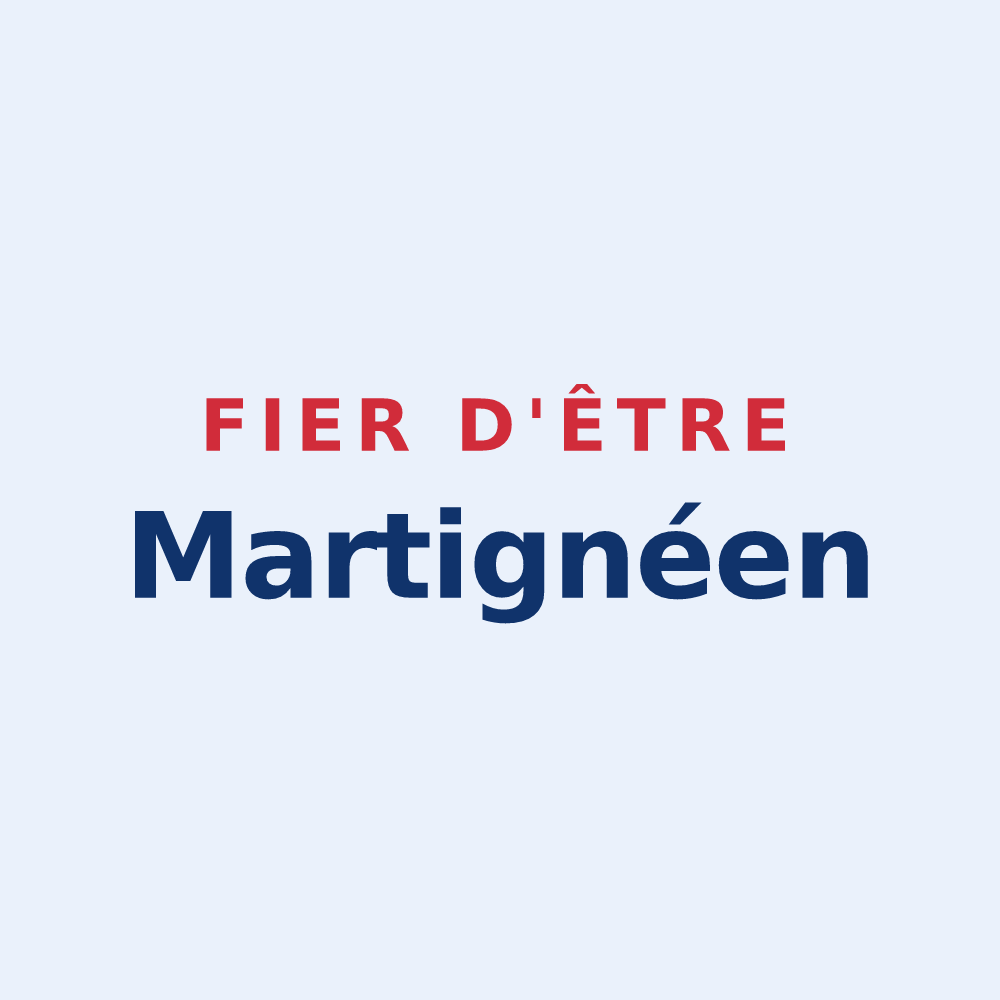 Sticker « Fier d'être Martignéen » — design pour Martigné-sur-Mayenne