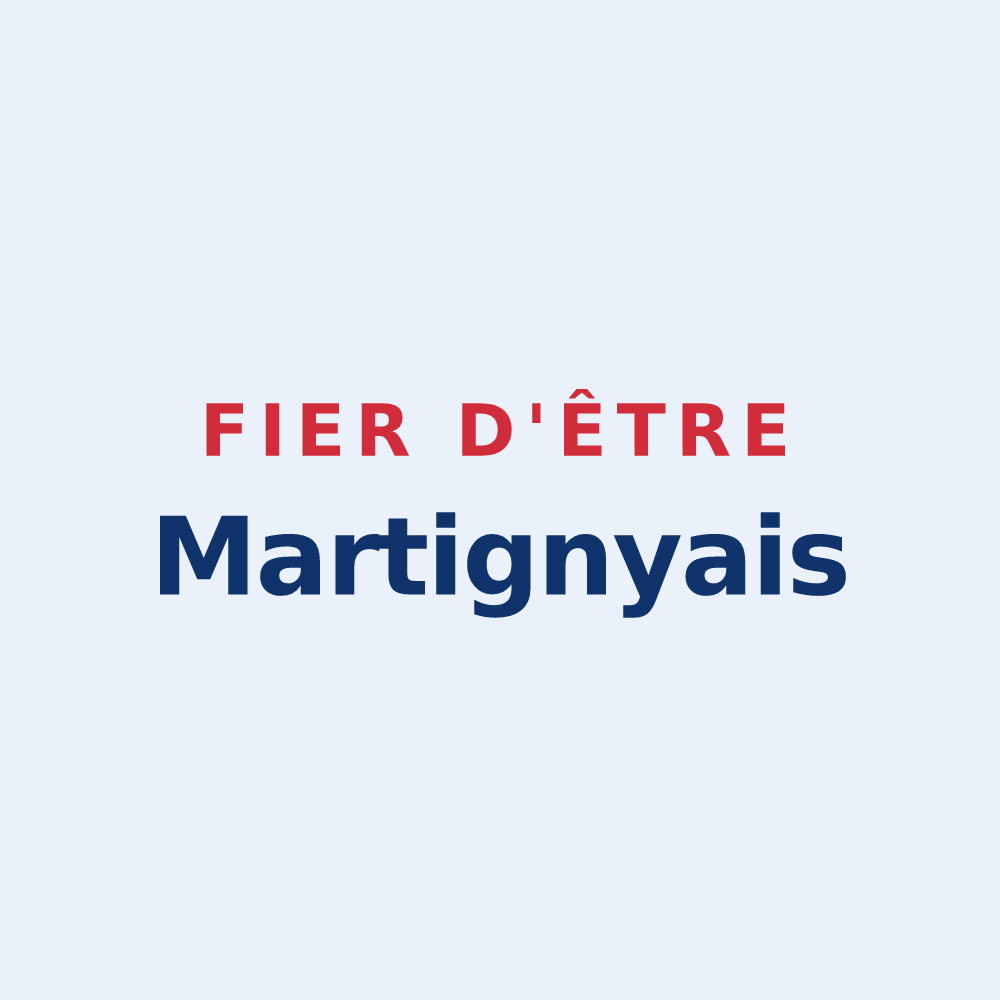 Sticker « Fier d'être Martignyais » — design pour Martigny