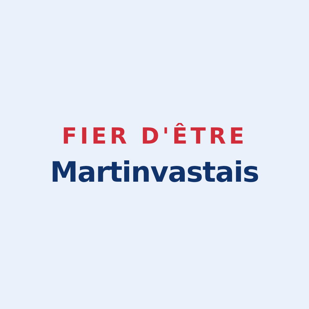 Sticker « Fier d'être Martinvastais » — design pour Martinvast