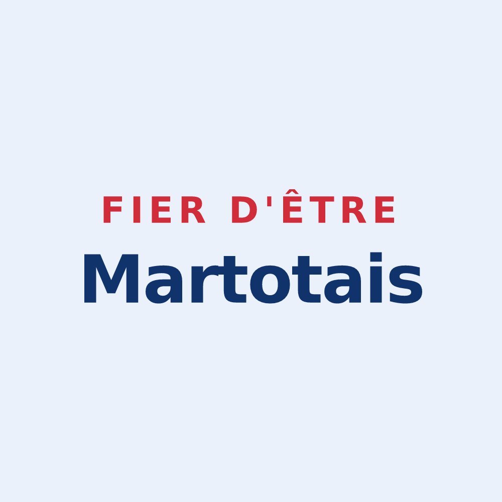 Sticker « Fier d'être Martotais » — design pour Martot