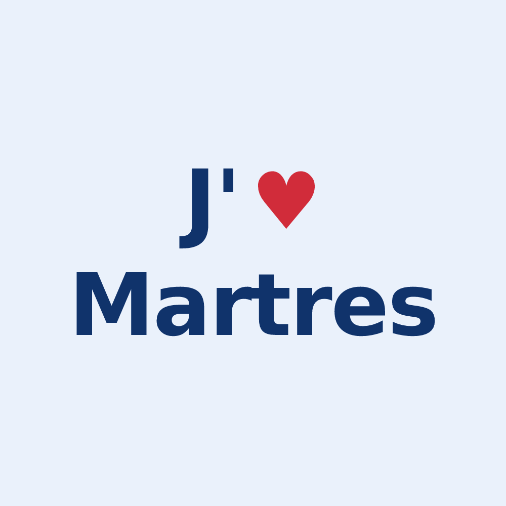 Sticker personnalisé Martres — design J'aime Martres
