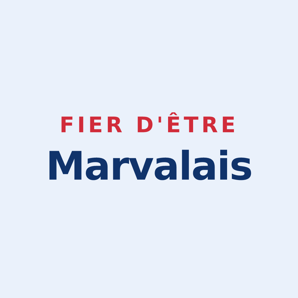 Sticker « Fier d'être Marvalais » — design pour Marval