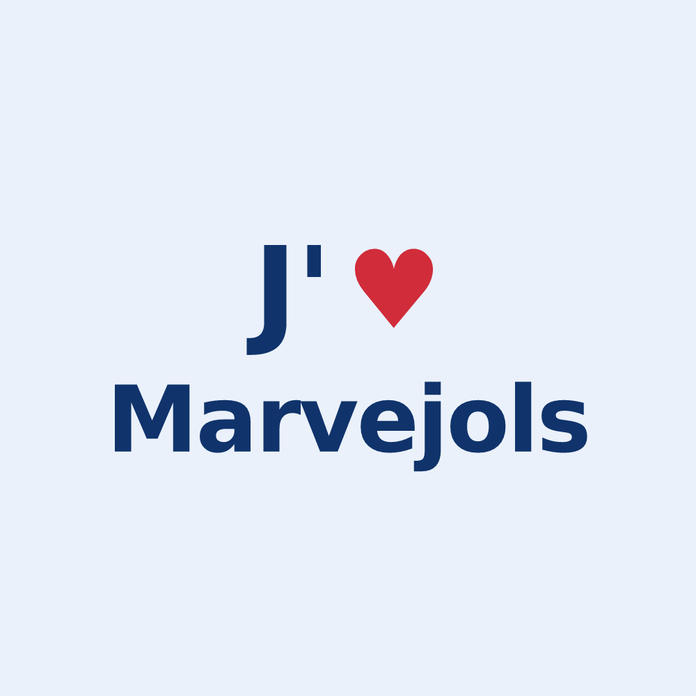 Sticker personnalisé Marvejols — design J'aime Marvejols