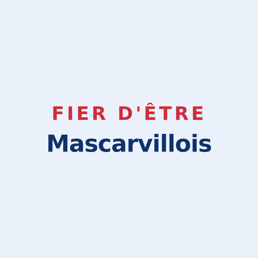 Sticker « Fier d'être Mascarvillois » — design pour Mascarville