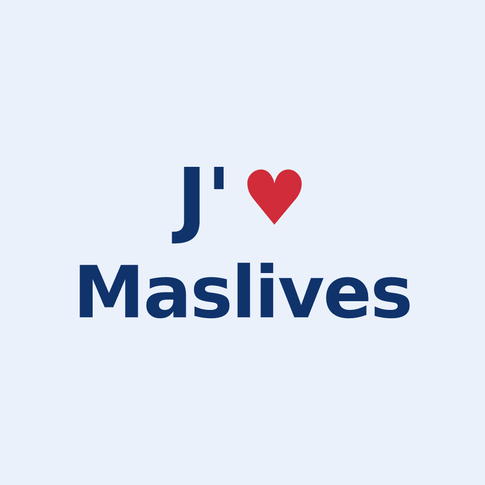 Sticker personnalisé Maslives — design « J'aime Maslives » imprimé sur le sticker