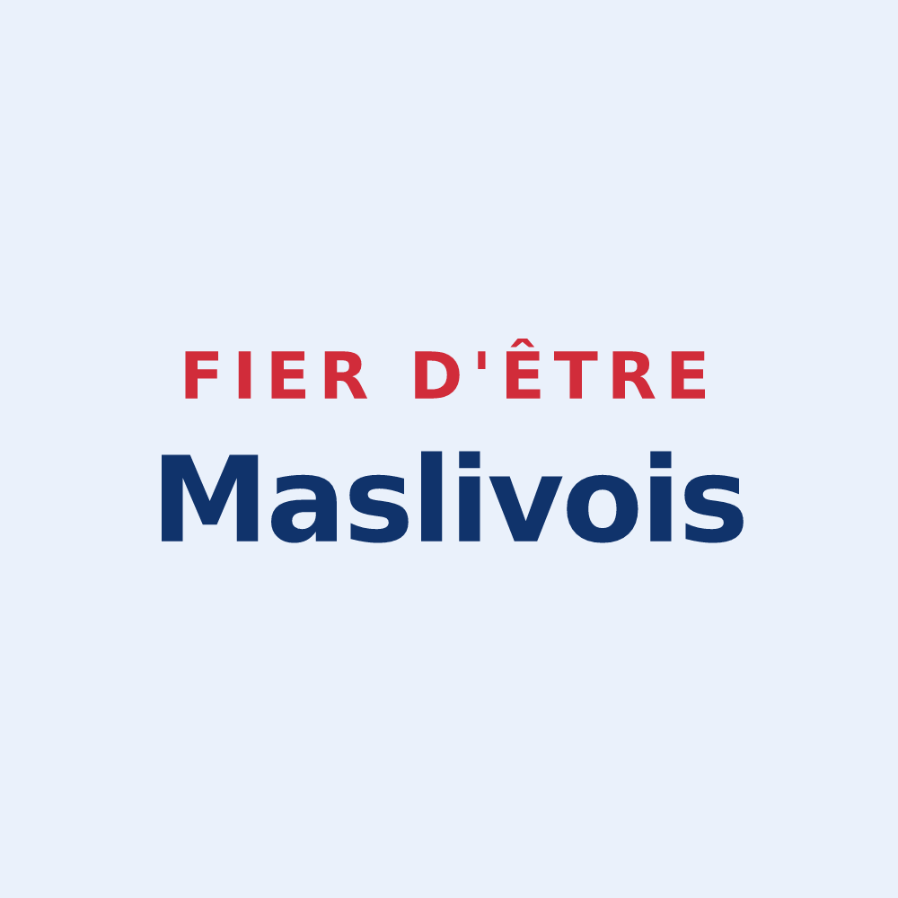 Sticker « Fier d'être Maslivois » — design pour Maslives