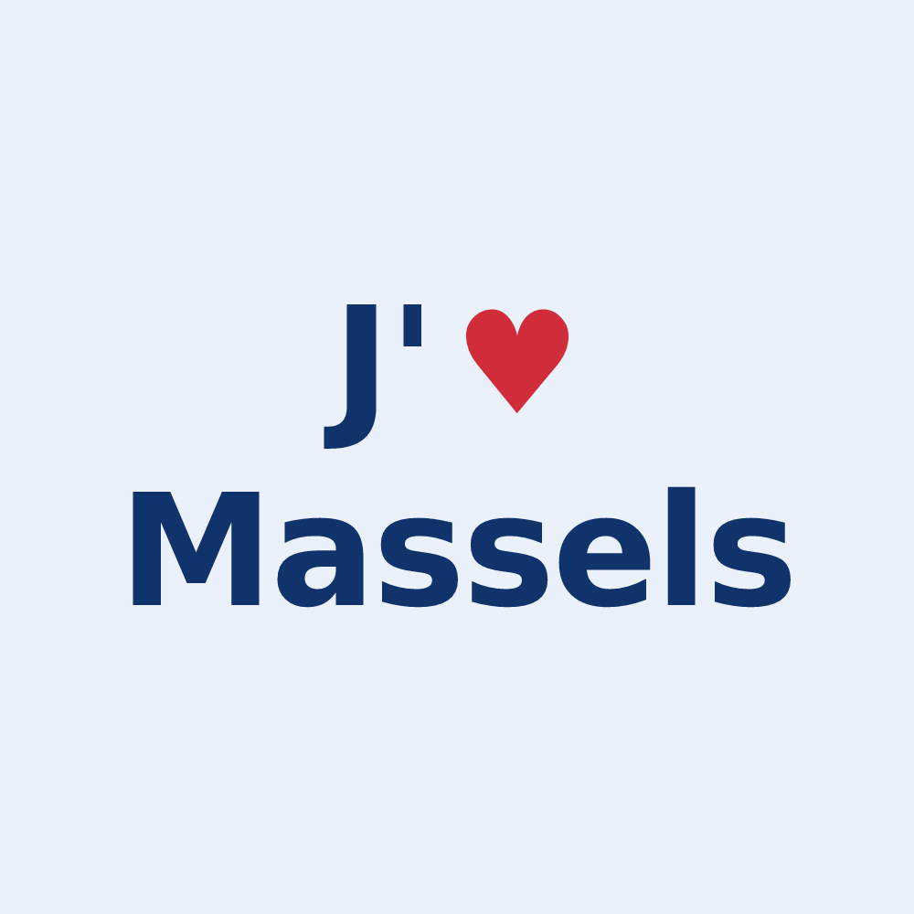 Sticker personnalisé Massels — design J'aime Massels