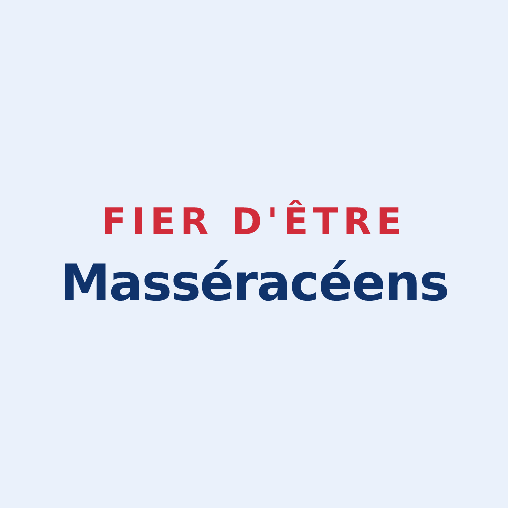 Sticker « Fier d'être Masséracéens » — design pour Massérac