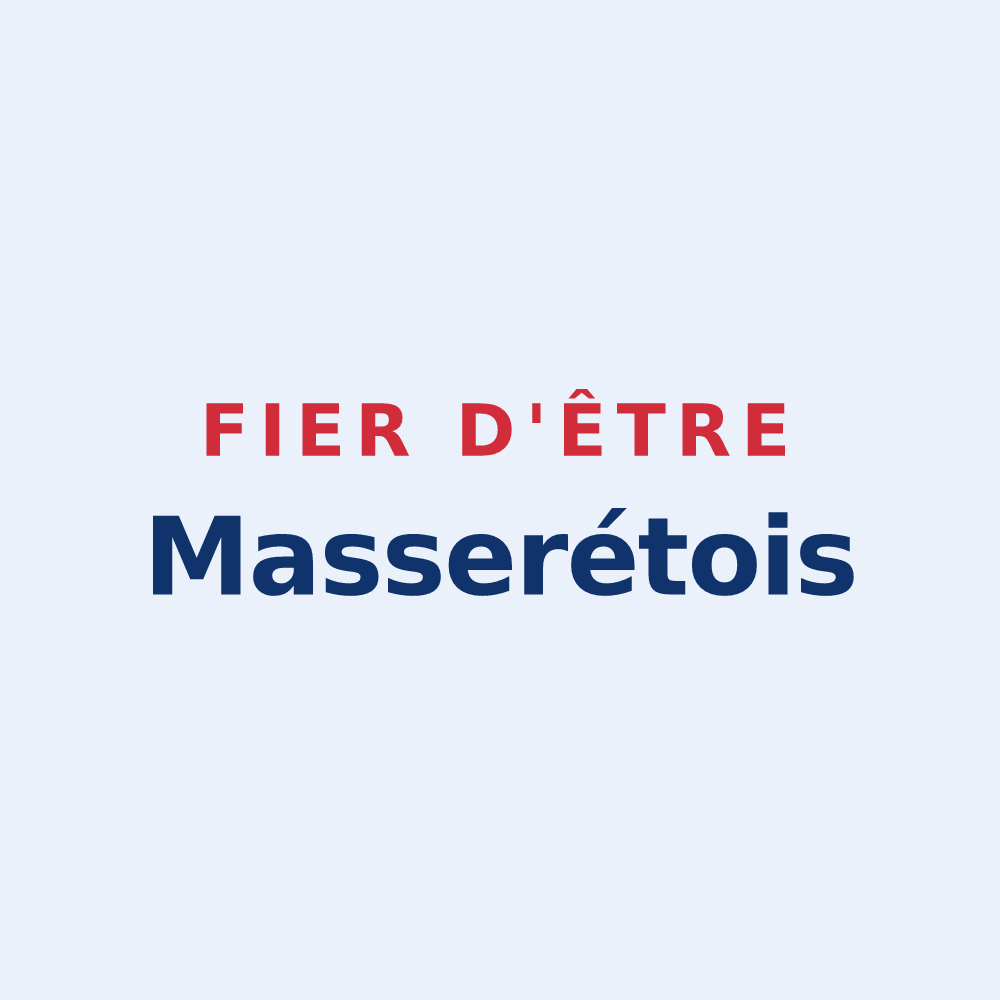 Sticker « Fier d'être Masserétois » — design pour Masseret