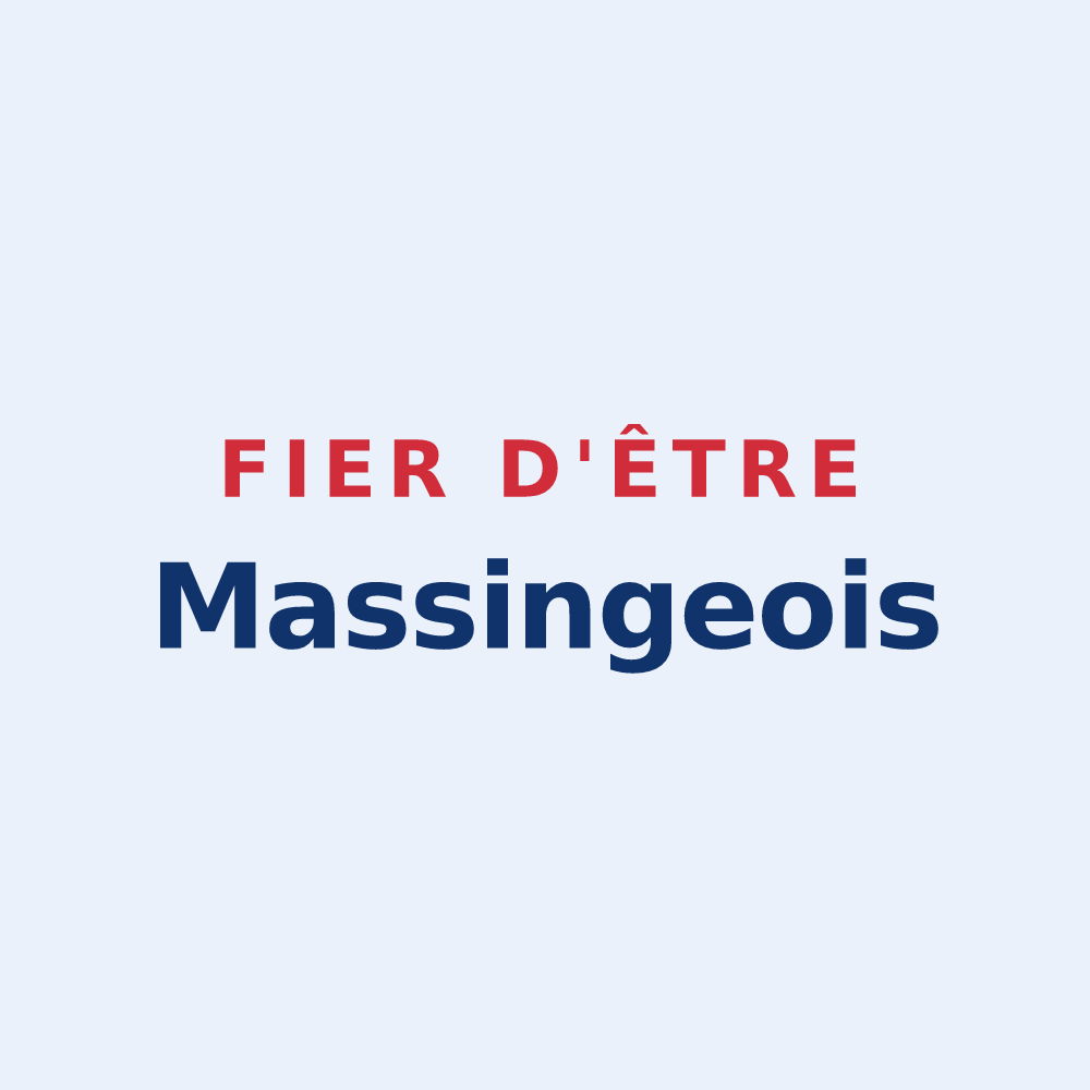 Sticker « Fier d'être Massingeois » — design pour Massingy