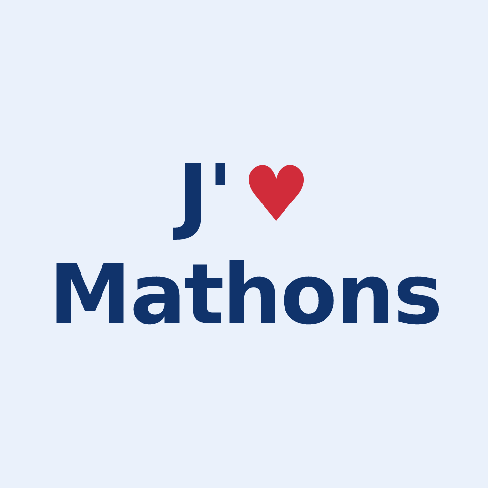 Sticker personnalisé Mathons — design J'aime Mathons