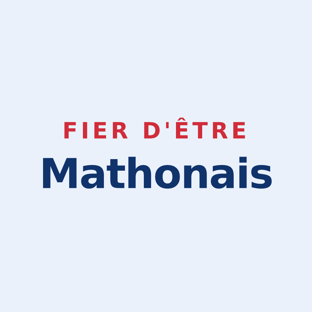 Sticker « Fier d'être Mathonais » — design pour Mathons