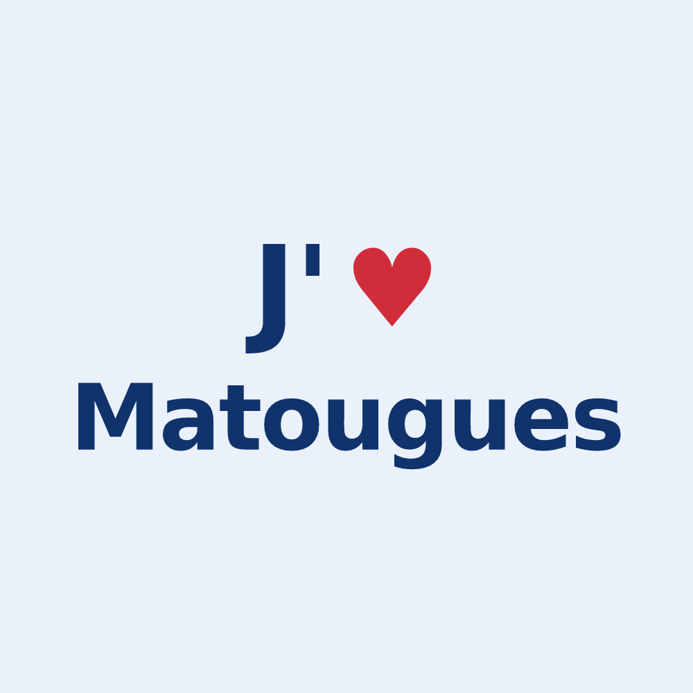 Sticker personnalisé Matougues — design J'aime Matougues