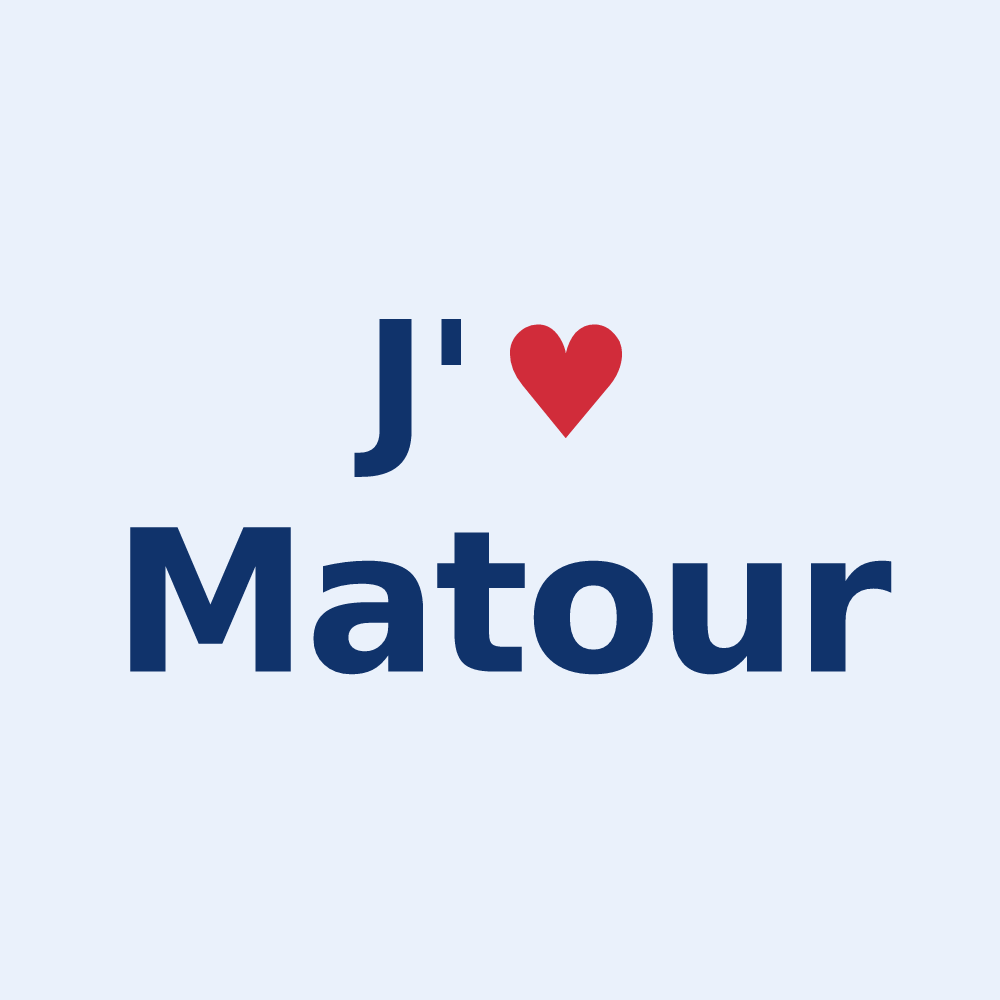 Sticker personnalisé Matour — design J'aime Matour