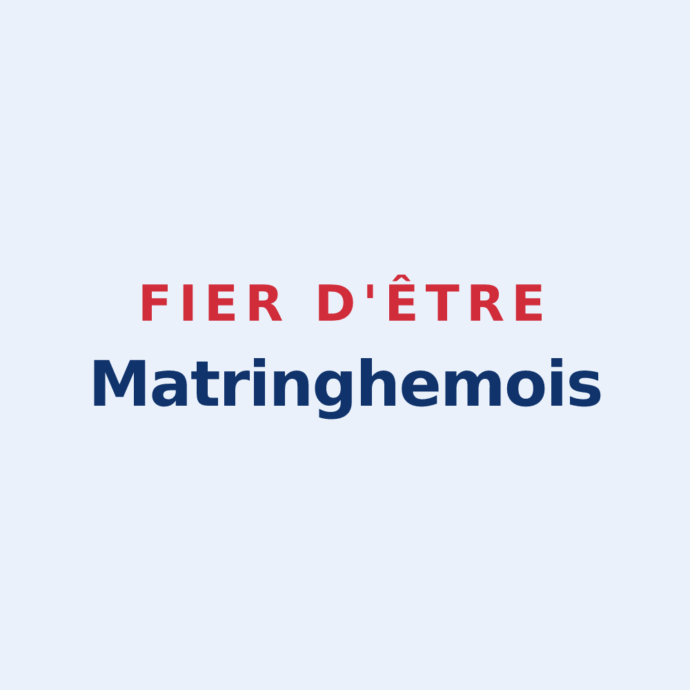 Sticker « Fier d'être Matringhemois » — design pour Matringhem