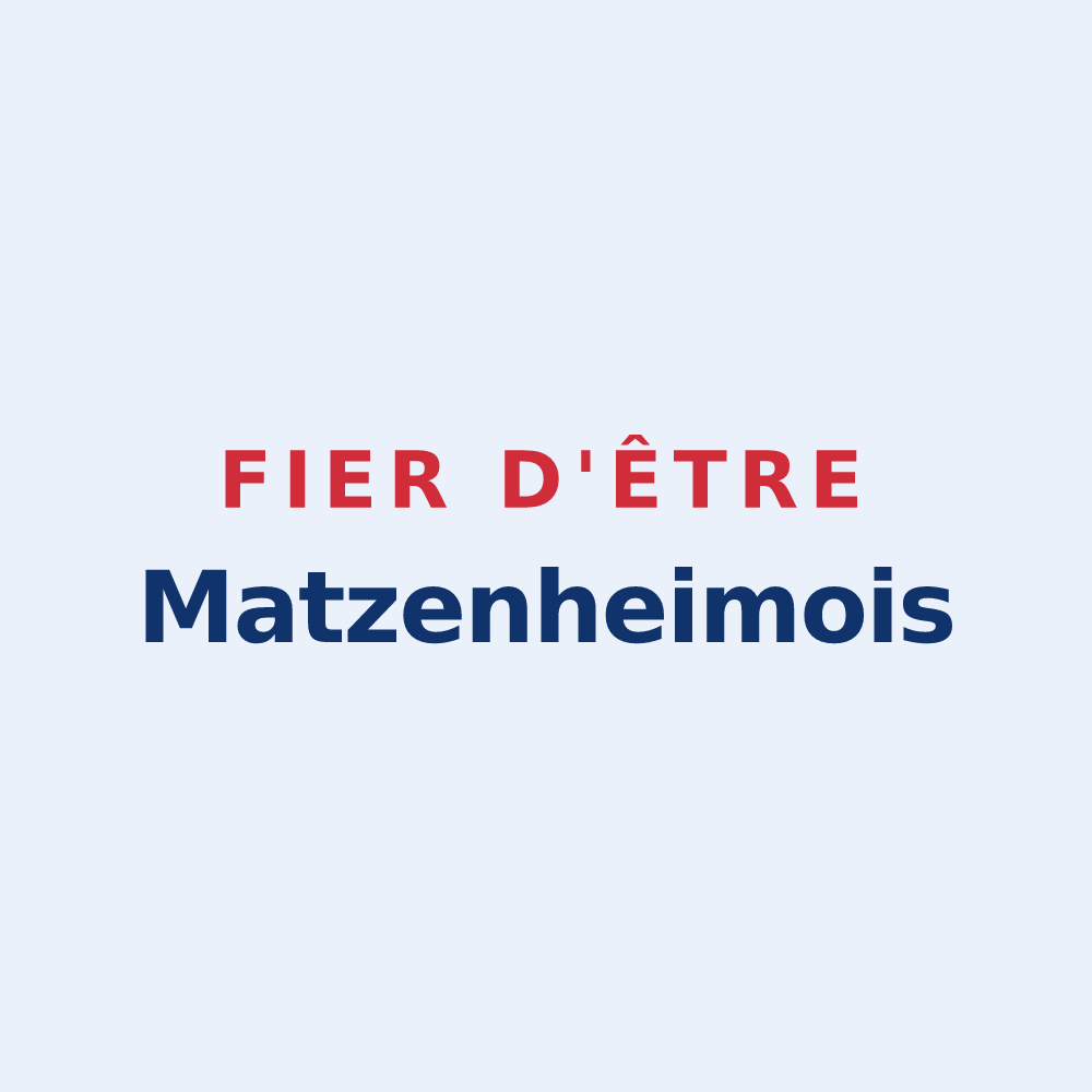 Sticker « Fier d'être Matzenheimois » — design pour Matzenheim