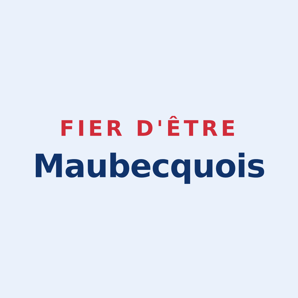Sticker « Fier d'être Maubecquois » — design pour Maubec
