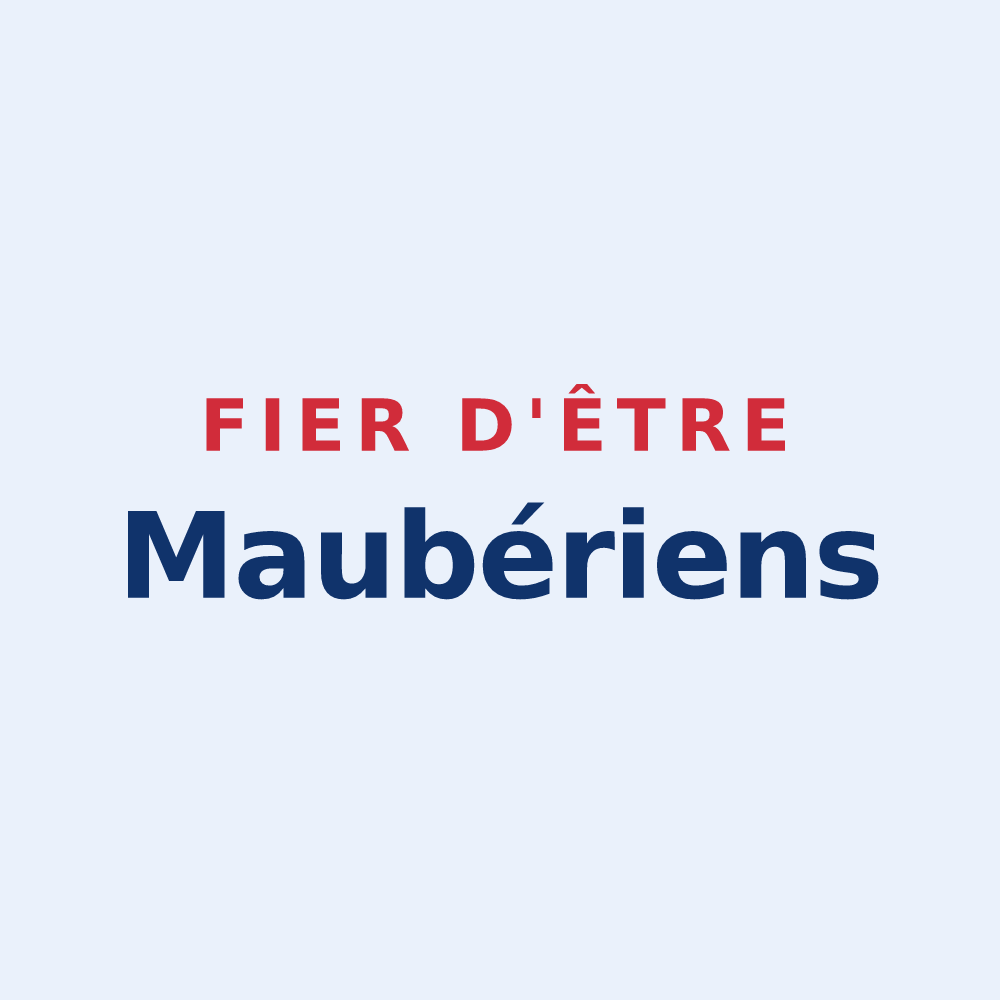 Sticker « Fier d'être Maubériens » — design pour Maubert-Fontaine