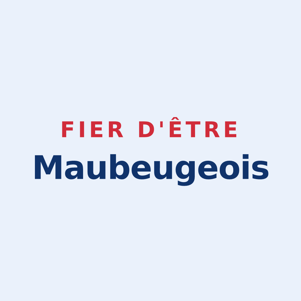 Sticker « Fier d'être Maubeugeois » — design pour Maubeuge