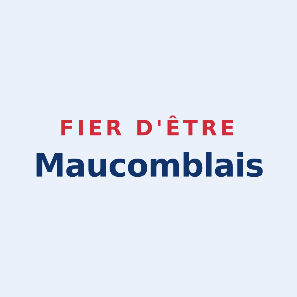 Sticker « Fier d'être Maucomblais » — design pour Maucomble