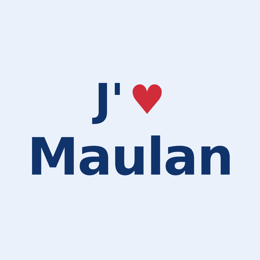 Sticker personnalisé Maulan — design J'aime Maulan