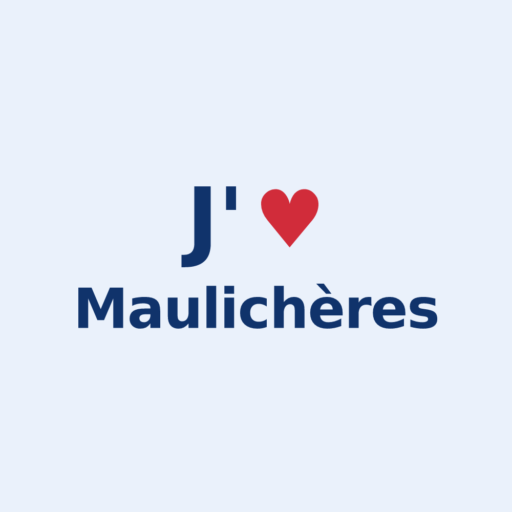 Sticker personnalisé Maulichères — design J'aime Maulichères