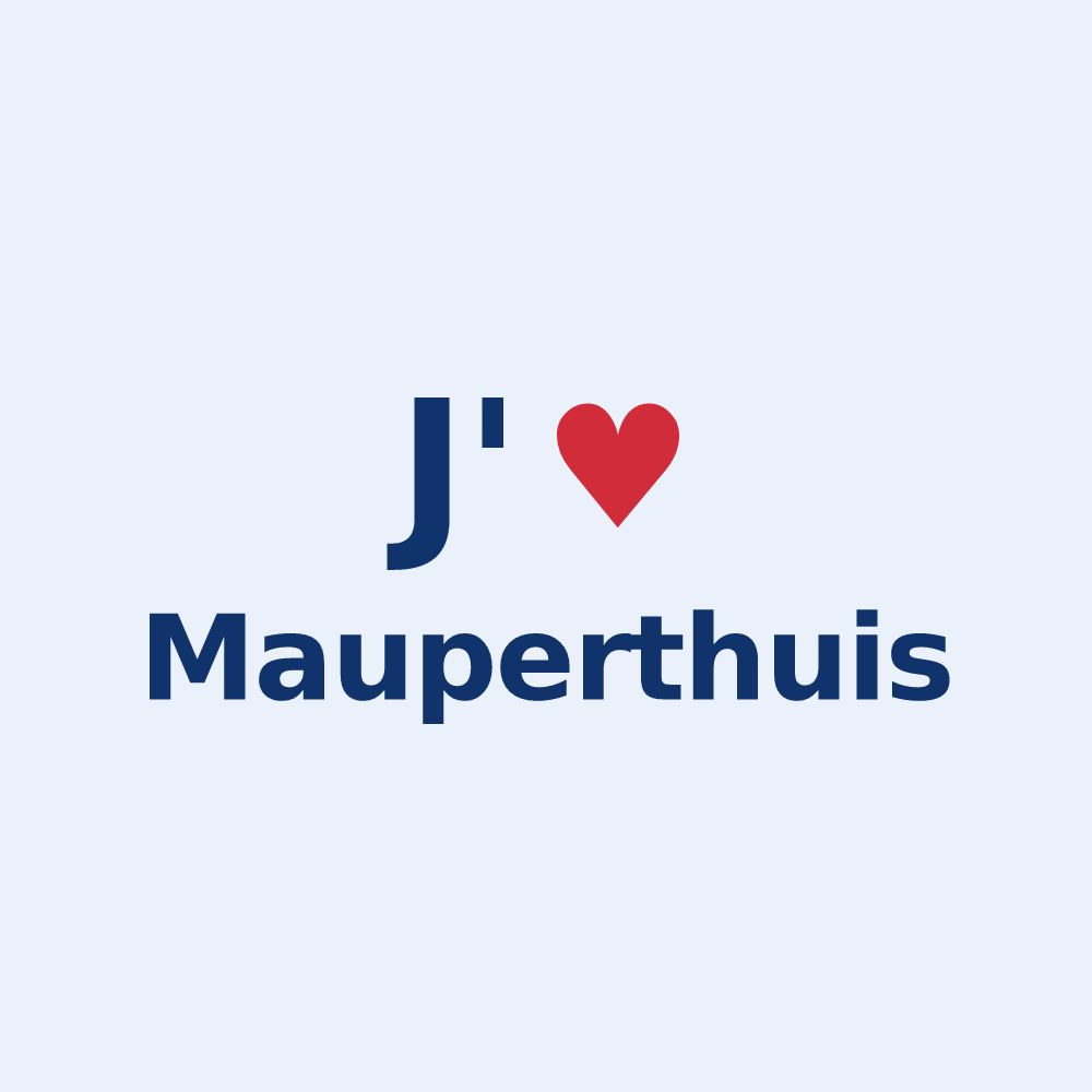Sticker personnalisé Mauperthuis — design J'aime Mauperthuis