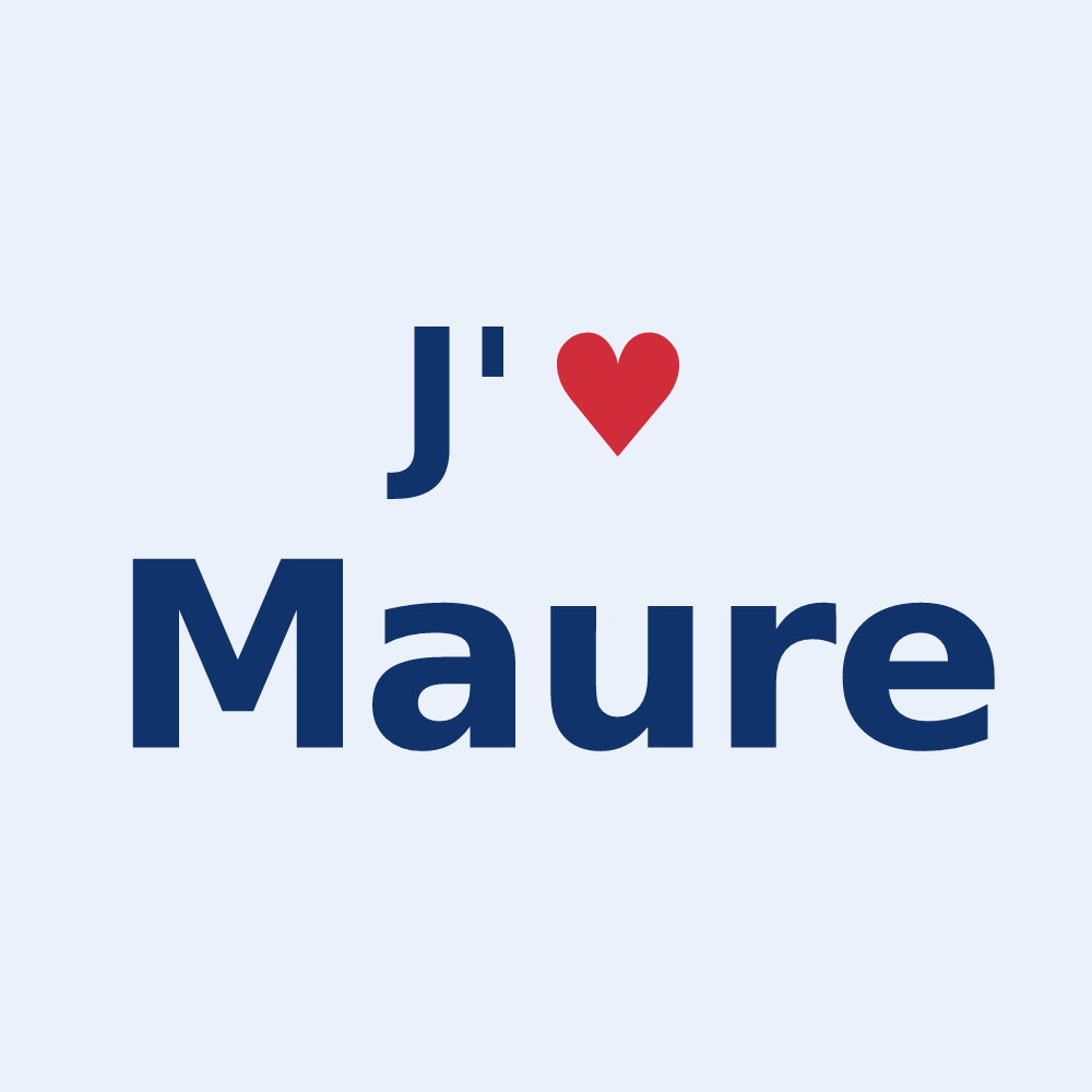 Sticker personnalisé Maure — design J'aime Maure