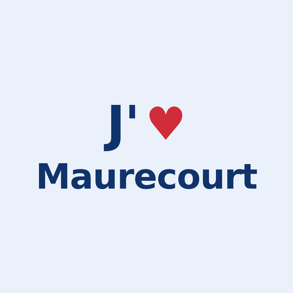 Sticker personnalisé Maurecourt — design J'aime Maurecourt