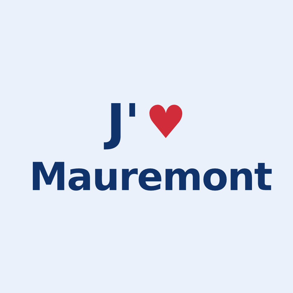 Sticker personnalisé Mauremont — design J'aime Mauremont