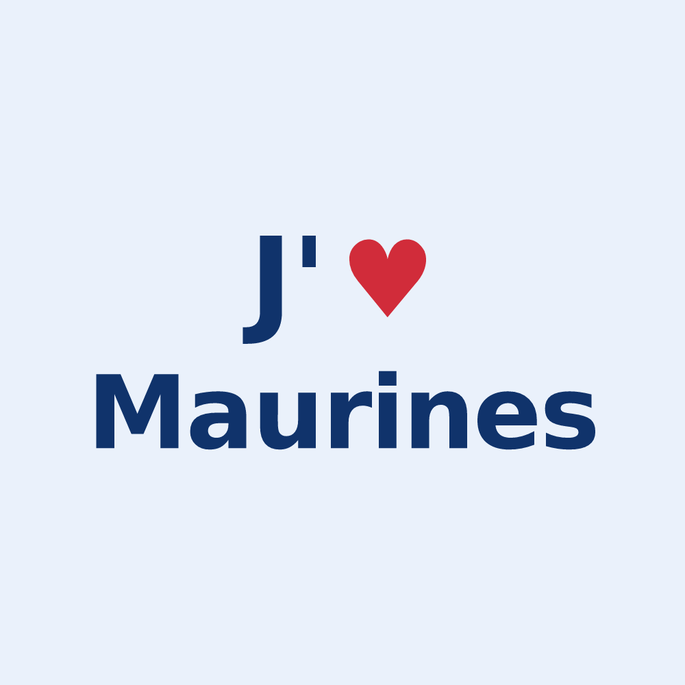 Sticker personnalisé Maurines — design J'aime Maurines