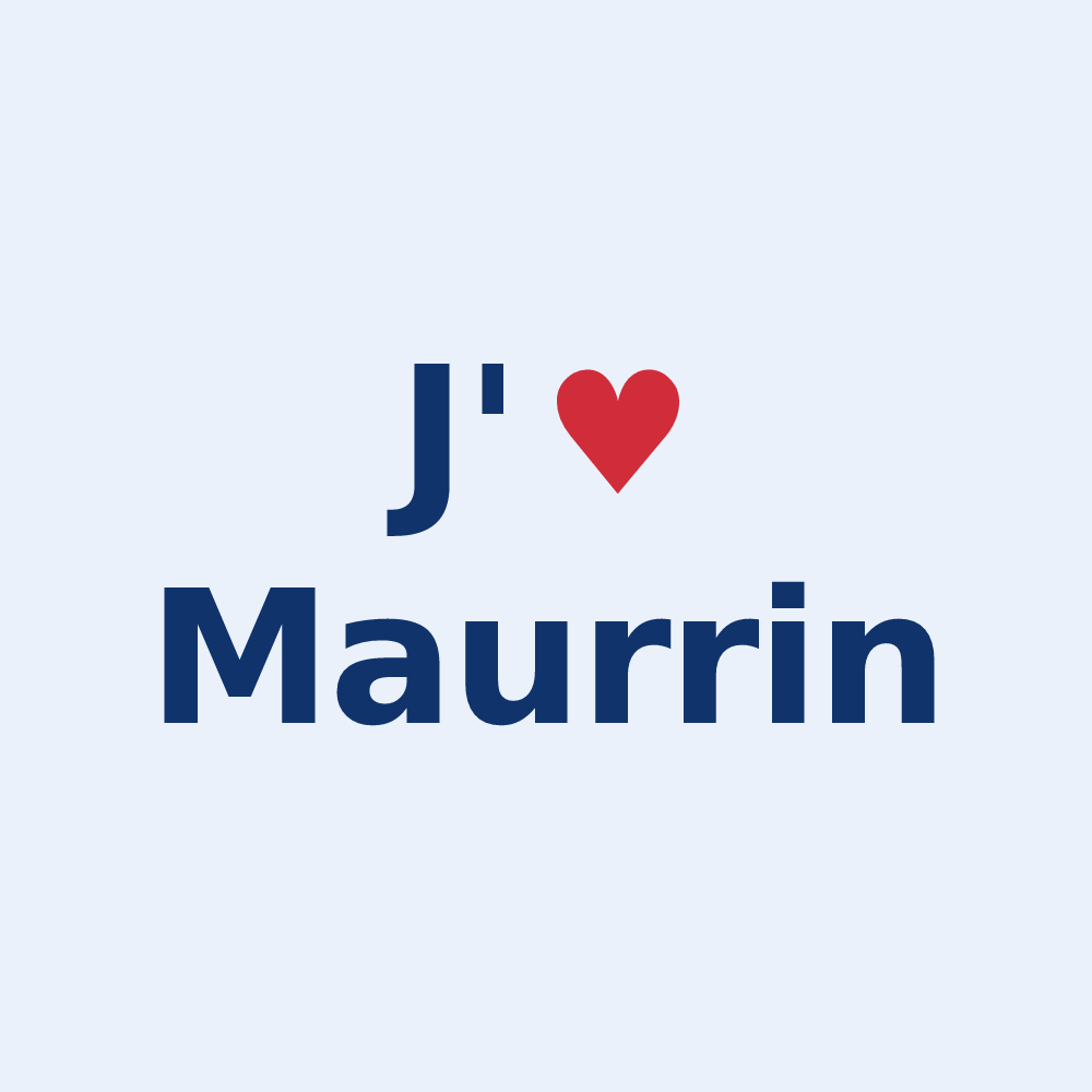 Sticker personnalisé Maurrin — design J'aime Maurrin