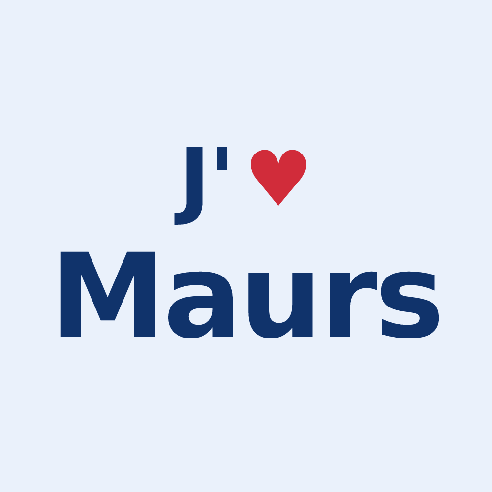 Sticker personnalisé Maurs — design J'aime Maurs