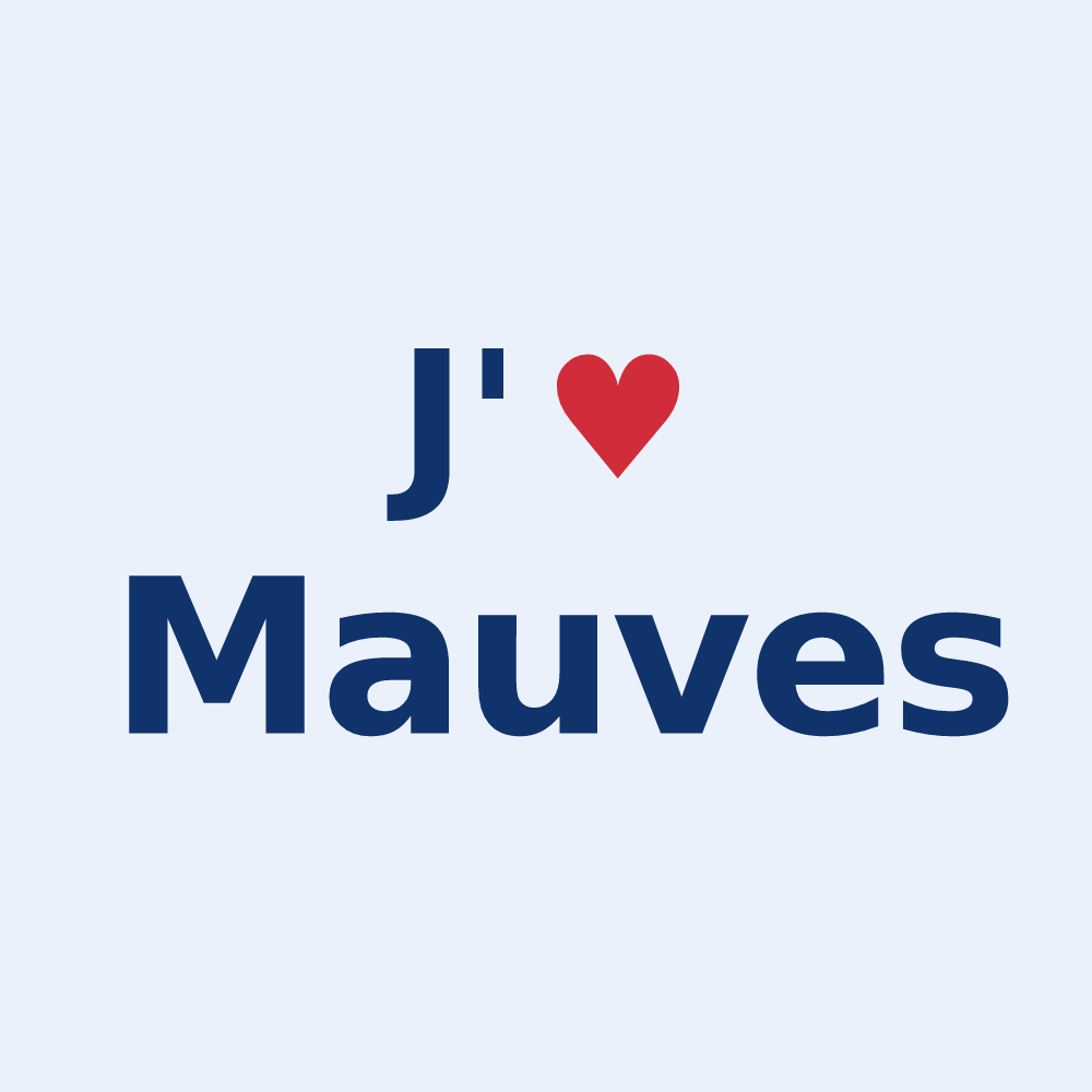 Sticker personnalisé Mauves — design J'aime Mauves