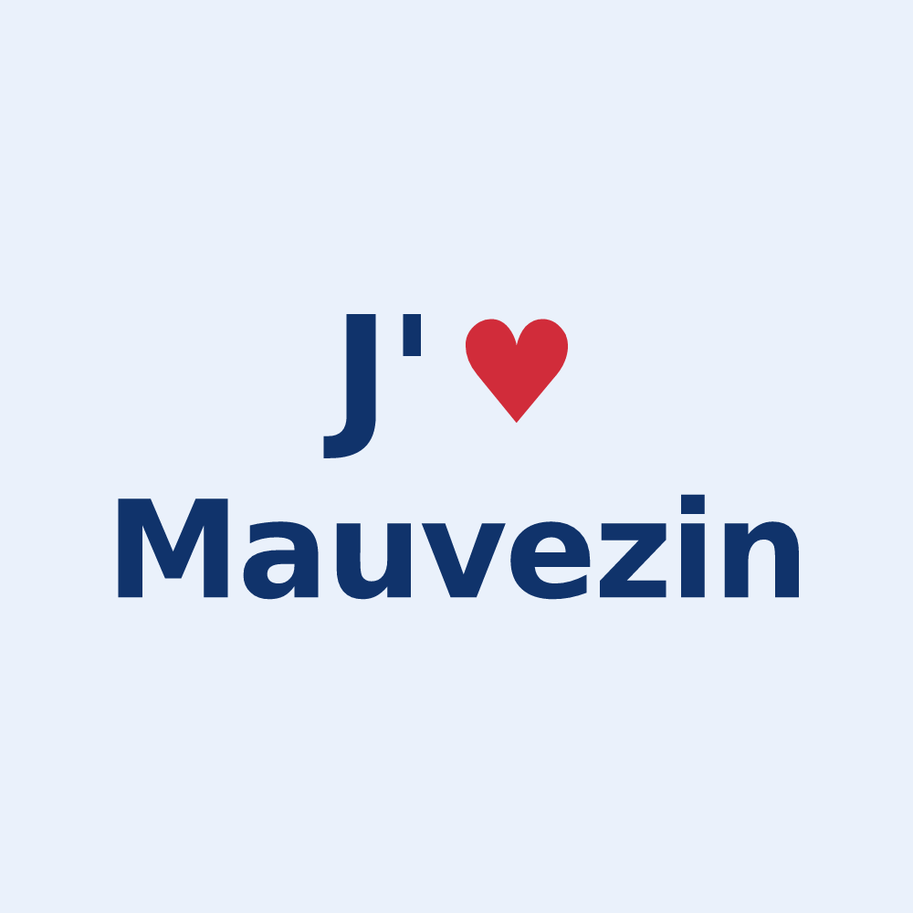 Sticker personnalisé Mauvezin — design J'aime Mauvezin