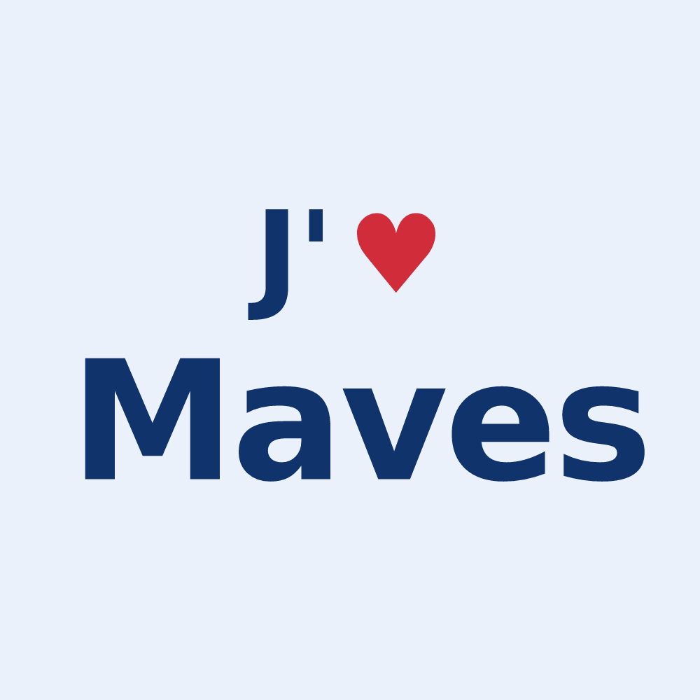 Sticker personnalisé Maves — design J'aime Maves