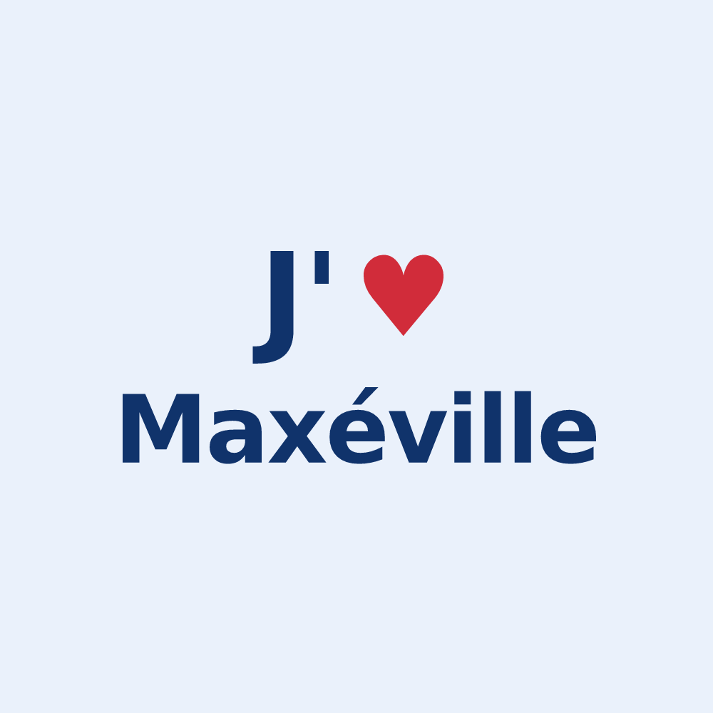 Sticker personnalisé Maxéville — design J'aime Maxéville