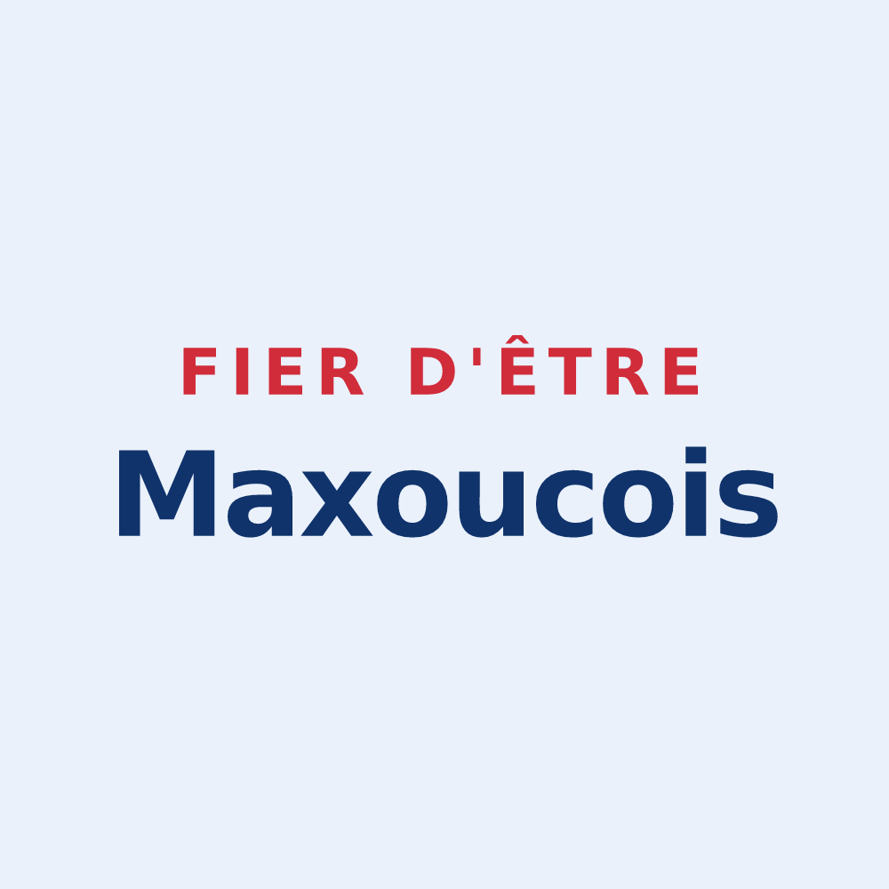 Sticker « Fier d'être Maxoucois » — design pour Maxou