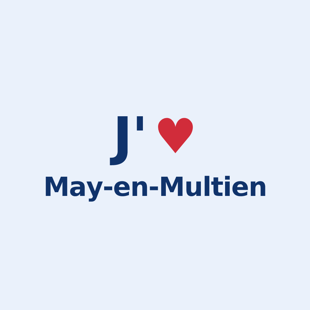 Sticker personnalisé May-en-Multien — design J'aime May-en-Multien