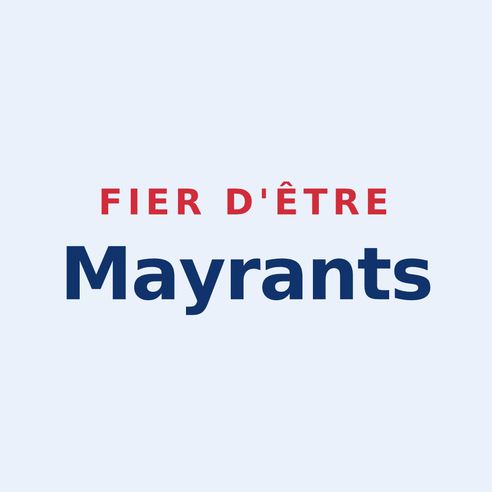 Sticker « Fier d'être Mayrants » — design pour Mayres-Savel