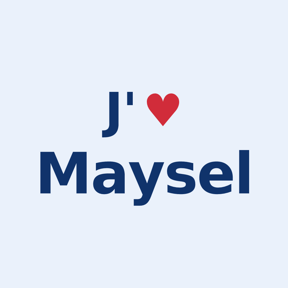 Sticker personnalisé Maysel — design J'aime Maysel