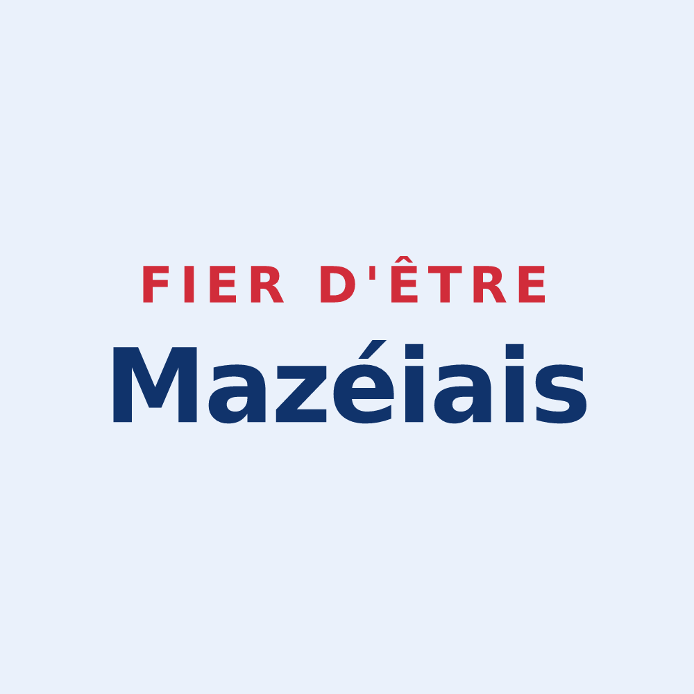 Sticker « Fier d'être Mazéiais » — design pour Mazé-Milon