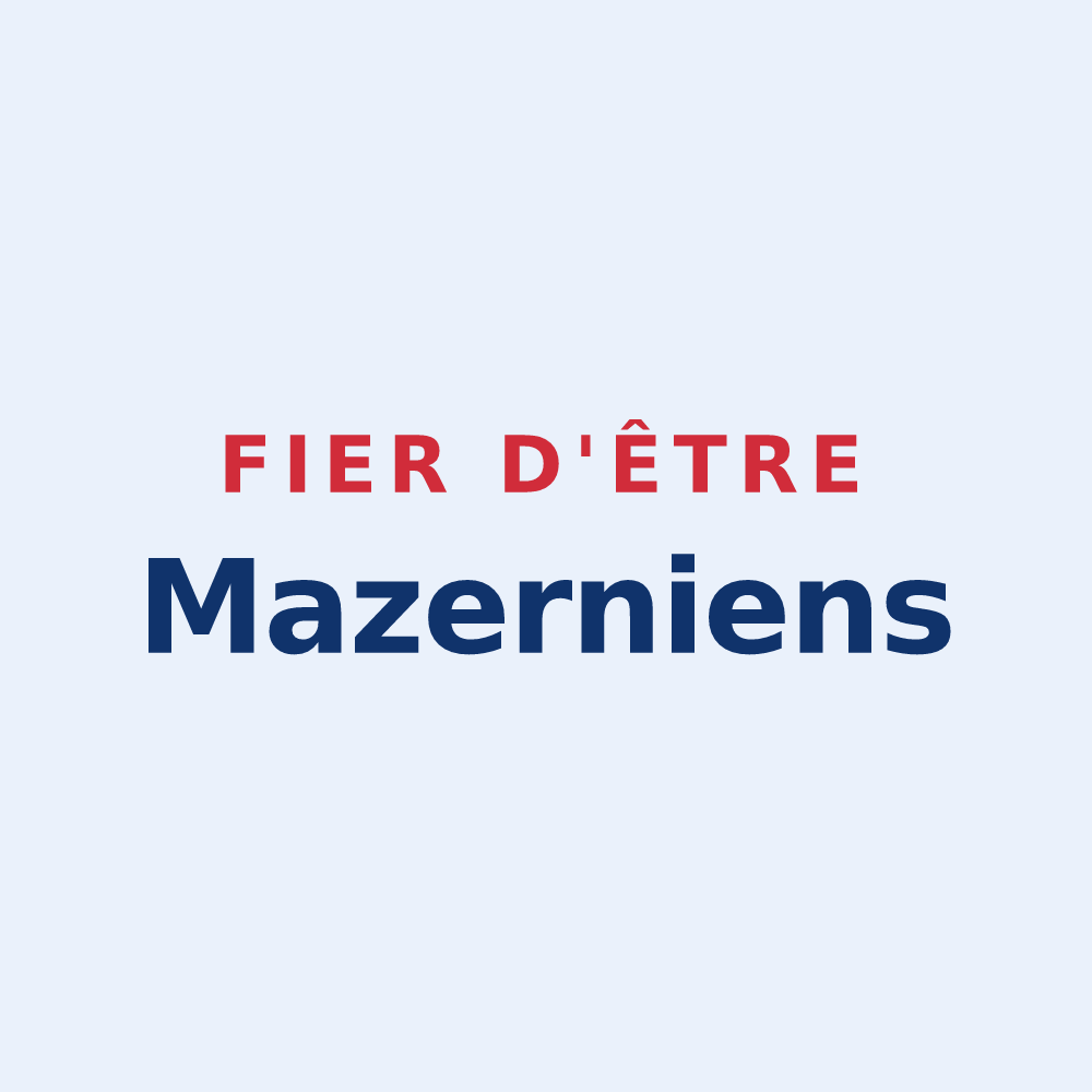 Sticker « Fier d'être Mazerniens » — design pour Mazerny