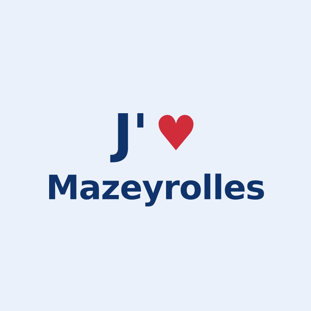 Sticker personnalisé Mazeyrolles — design J'aime Mazeyrolles