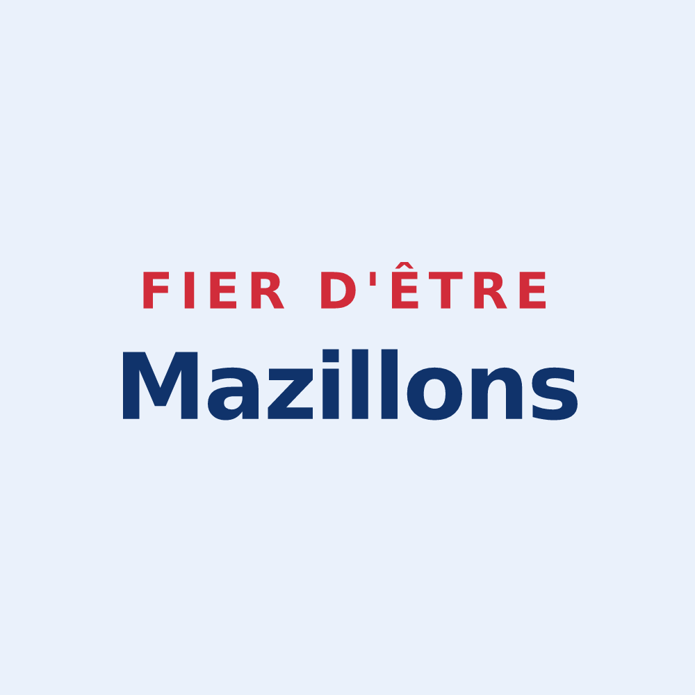 Sticker « Fier d'être Mazillons » — design pour Mazille