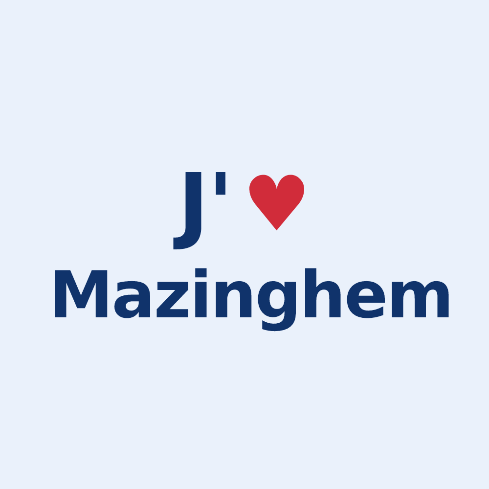 Sticker personnalisé Mazinghem — design J'aime Mazinghem