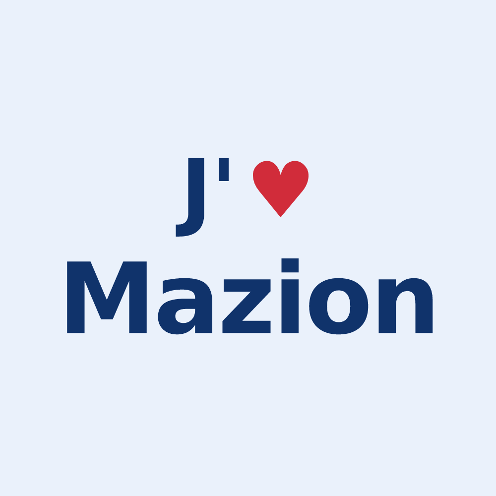 Sticker personnalisé Mazion — design J'aime Mazion