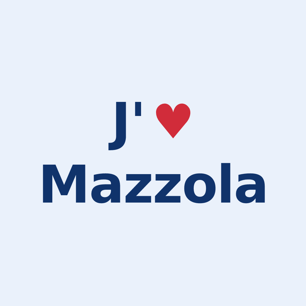 Sticker personnalisé Mazzola — design J'aime Mazzola