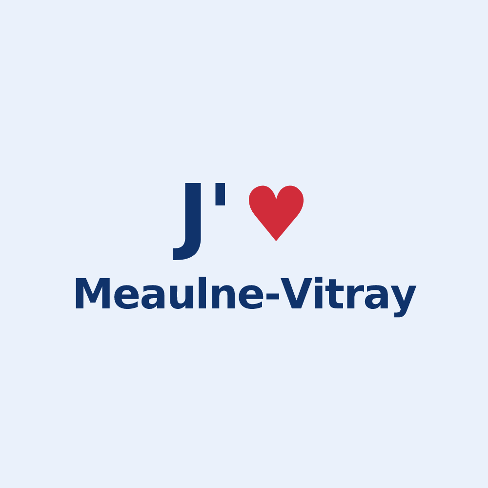 Sticker personnalisé Meaulne-Vitray — design J'aime Meaulne-Vitray