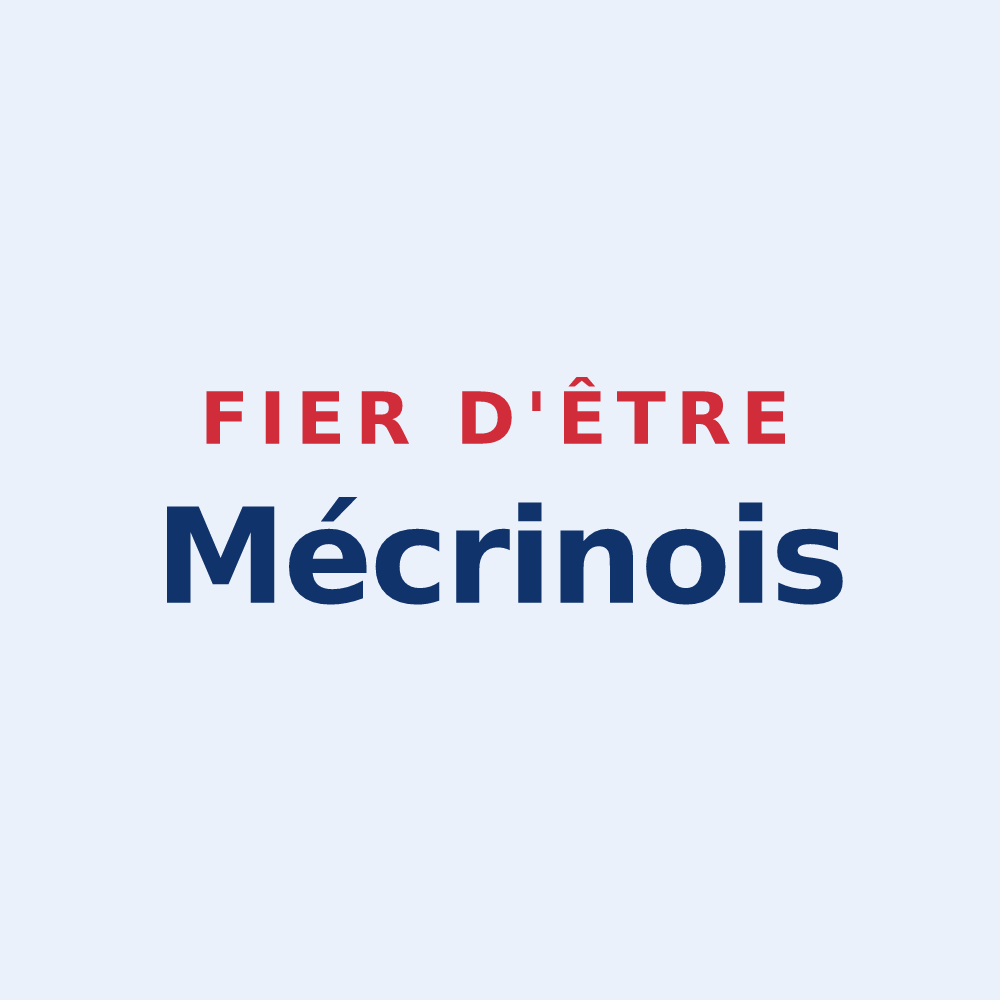 Sticker « Fier d'être Mécrinois » — design pour Mécrin